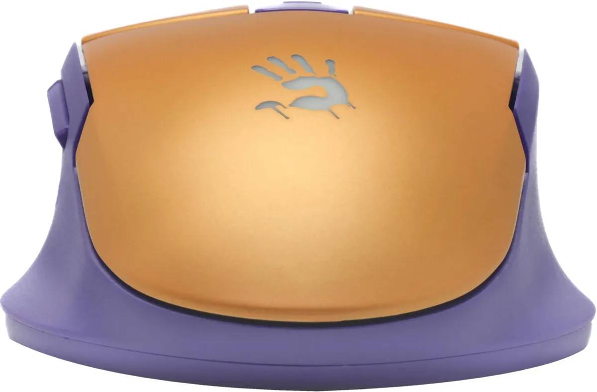 картинка Мышь A4Tech Bloody L65 Max желтый/ фиолетовый (L65 MAX/ ROYAL VIOLET) от магазина КомпьютерЦентр