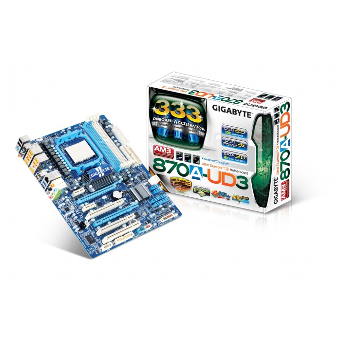 картинка Материнская плата Gigabyte GA-870A-UD3 AM3 (GA-870A-UD3 AM3) от магазина КомпьютерЦентр