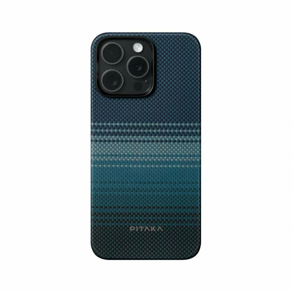 картинка Чехол PITAKA Fusion Weaving MagEZ Case 5 для iPhone 15 Pro 6.1'' принт восход луны (Moonrise) от магазина КомпьютерЦентр