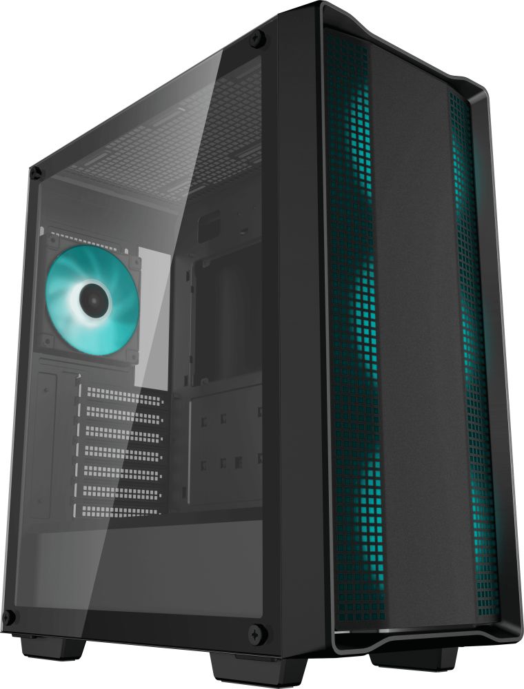 картинка Корпус Deepcool CC560 ARGb V2 без БП, боковое окно (закал стекло), черный, ATX от магазина КомпьютерЦентр