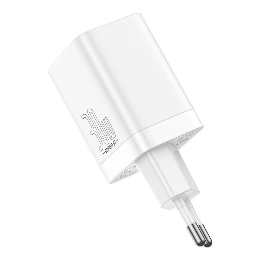 картинка СЗУ Baseus Super Si Pro Quick Charger C+U 30W EU White (CCSUPP-E02) от магазина КомпьютерЦентр
