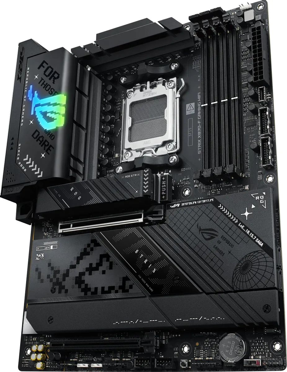 картинка Материнская плата ASUS ROG STRIX X870-F GAMING WIFI AM5, ATX от магазина КомпьютерЦентр