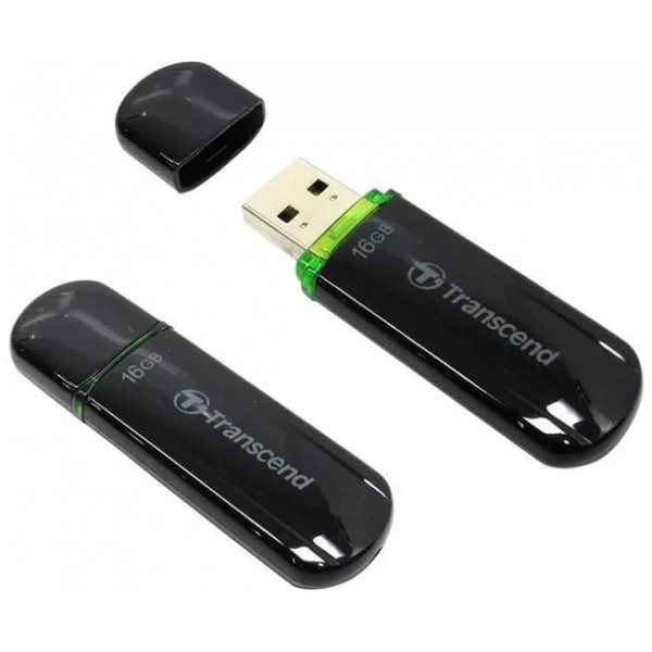 картинка Флешка USB Transcend 16Gb JetFlash 600 Black (TS16GJF600) от магазина КомпьютерЦентр