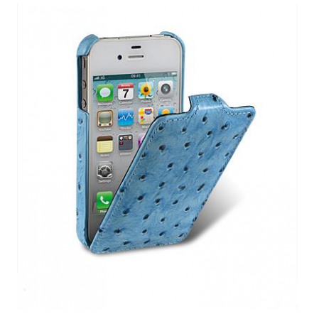 картинка Чехол Melkco Leather Case Jacka Ostrich Blue for iPhone 4/4S (APIP4SLCJT1BEOH) от магазина КомпьютерЦентр