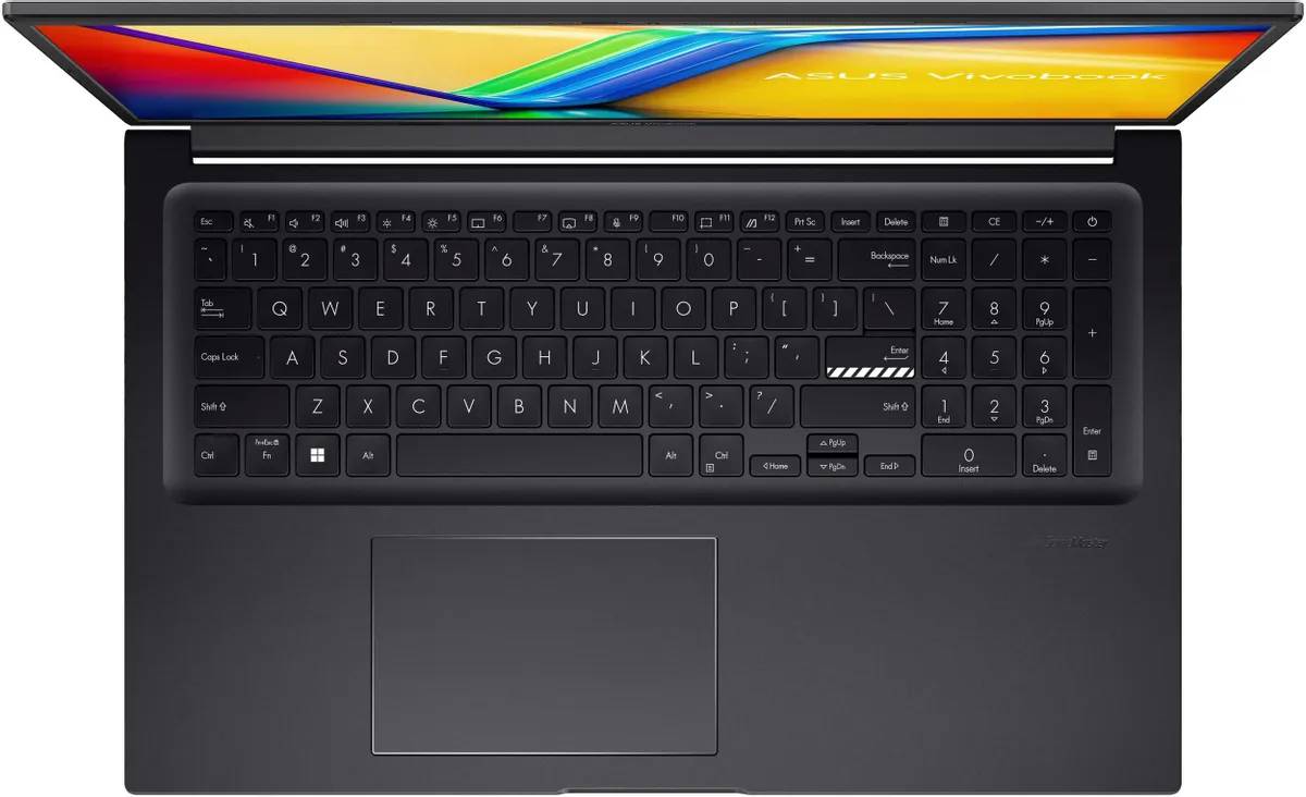 картинка Ноутбук ASUS VivoBook 17X M3704YA-AU052 17.3'' FHD IPS /  Ryzen 7 7730U (8/ 16)/  16Gb/  512Gb SSD/  AMD Radeon/  WiFi AX/  Bt v5.3/  DOS/  50Wh/  Black от магазина КомпьютерЦентр