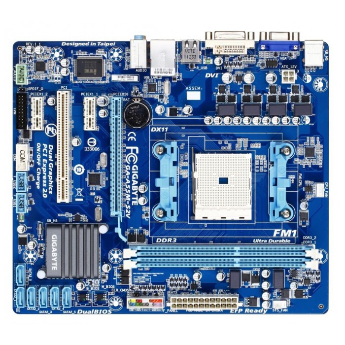 картинка Материнская плата Gigabyte GA-A55M-S2V (GA-A55M-S2V) от магазина КомпьютерЦентр