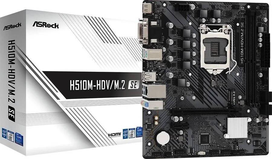 картинка Материнская плата Asrock H510M-HDV/ M.2 SE S1200 mATX от магазина КомпьютерЦентр