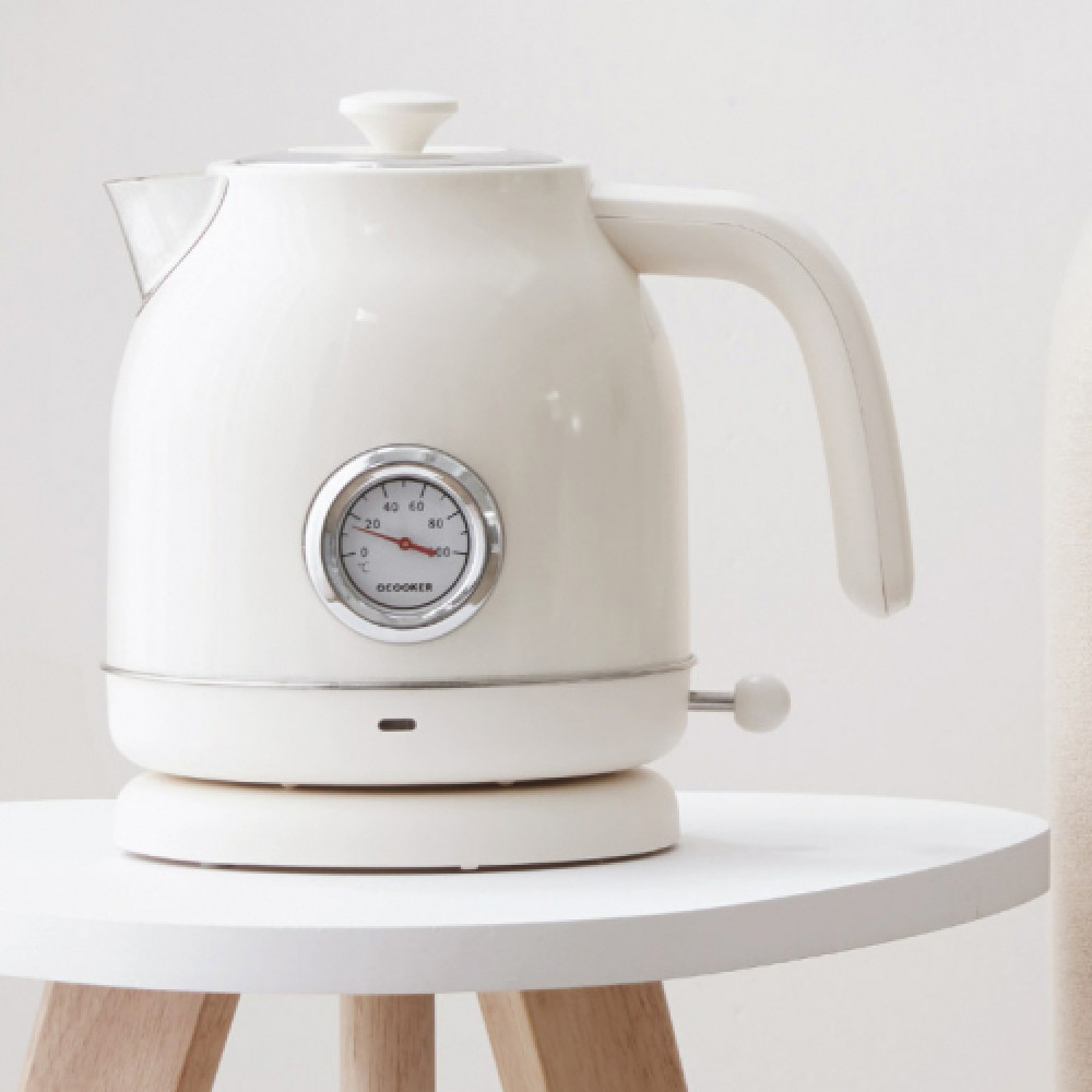 картинка Электрочайник Xiaomi Qcooker Retro Electric Kettle с температурным датчиком QS-1701 White RU от магазина КомпьютерЦентр