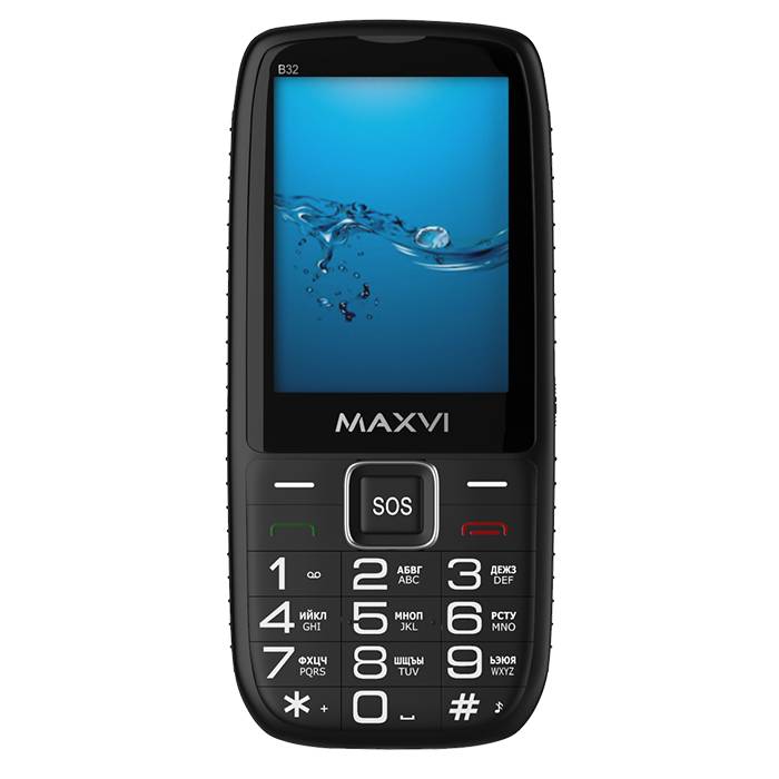 картинка Телефон мобильный Maxvi B32 Black 3.2'' от магазина КомпьютерЦентр