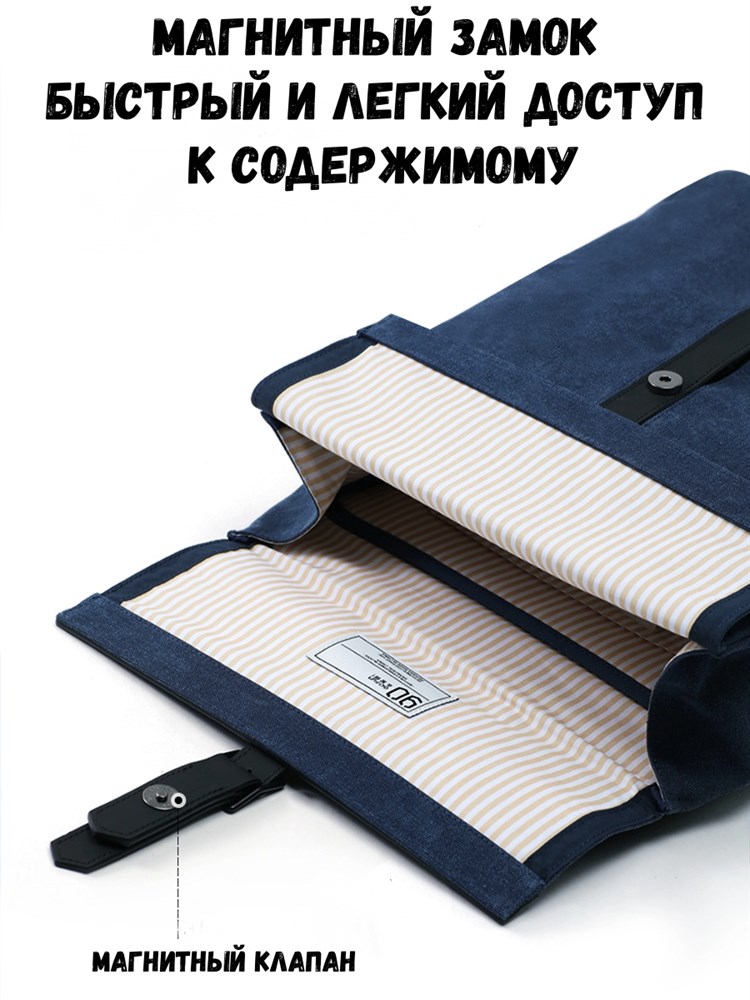картинка Рюкзак Xiaomi 90 Ninetygo Grinder Oxford Leisure Backpack Blue от магазина КомпьютерЦентр