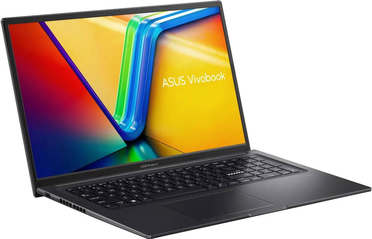 картинка Ноутбук ASUS VivoBook 17X M3704YA-AU052 17.3'' FHD IPS /  Ryzen 7 7730U (8/ 16)/  16Gb/  512Gb SSD/  AMD Radeon/  WiFi AX/  Bt v5.3/  DOS/  50Wh/  Black от магазина КомпьютерЦентр