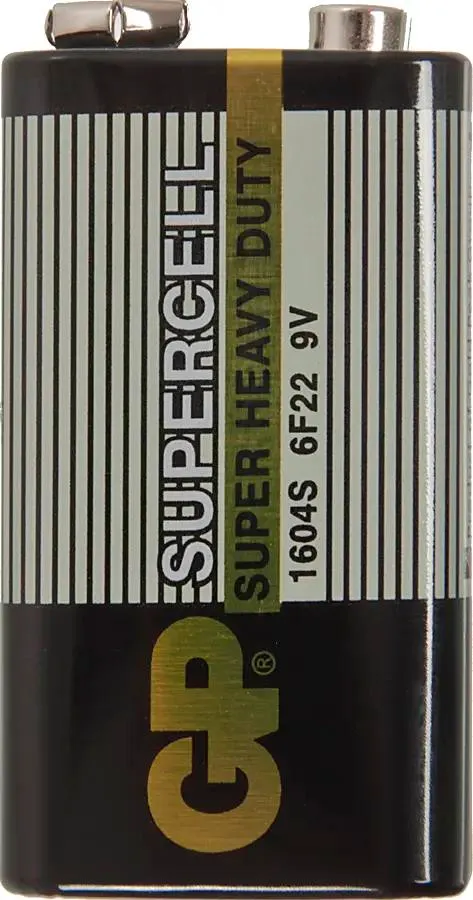 картинка Батарея GP Supercell 1604S 6F22 9V КРОНА от магазина КомпьютерЦентр