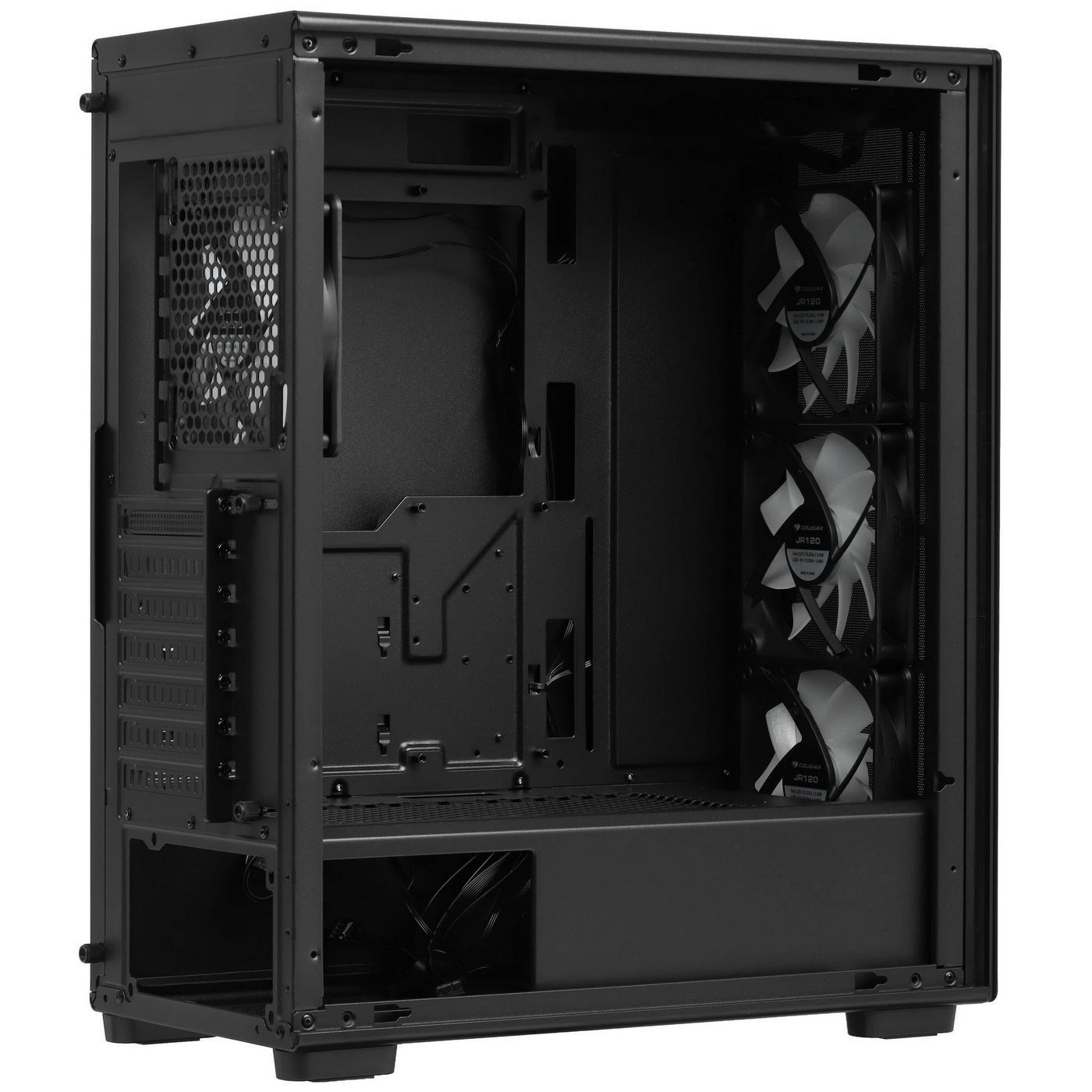картинка Корпус Cougar MX220 Mid-Tower, Black, TG, 4x120 ARGB fan, 2xUSB 3.0, Type-C, без БП от магазина КомпьютерЦентр