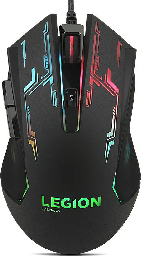картинка Мышка Lenovo M200 RGB черный GX30P93886 от магазина КомпьютерЦентр