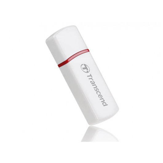 картинка Картридер внешний Transcend P6 7-in-1 Double Agent White/Red (TSRDP6W) от магазина КомпьютерЦентр