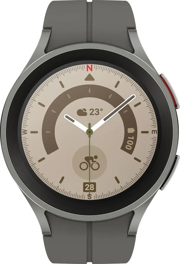 картинка Умные часы Samsung Galaxy Watch5 Pro 45mm Titanium Gray (SM-R920) от магазина КомпьютерЦентр