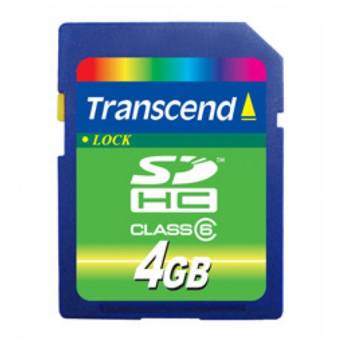 картинка Карта памяти Transcend SDHC 4Gb class 6 (TS4GSDHC6) от магазина КомпьютерЦентр