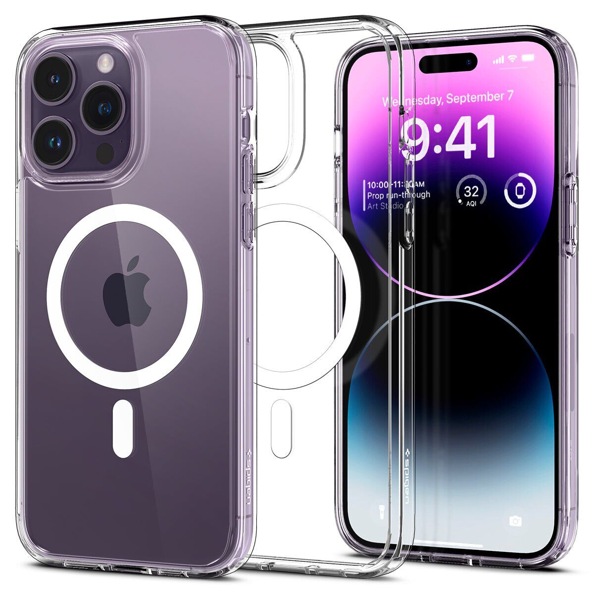 картинка iPhone 14 Pro Max Чехол SGP Neo Hybrid Crystal MagSafe Прозрачный от магазина КомпьютерЦентр
