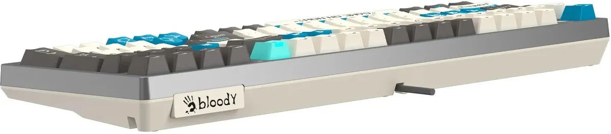 картинка Клавиатура A4Tech Bloody S98 Pixels Blue механическая серый/ бежевый USB for gamer LED (S98 Pixels Blue) от магазина КомпьютерЦентр