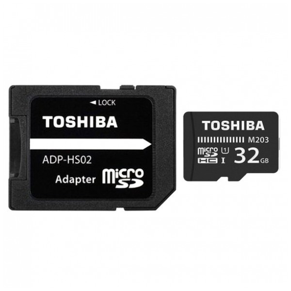 картинка Карта памяти Toshiba 32Gb microSDHC M203 Class10 + SD Adapter (THN-M203K0320EA) от магазина КомпьютерЦентр