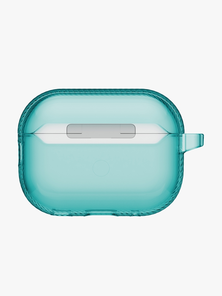 картинка Чехол Uniq Glase PRO TPU Lock Glossy Teal для AirPods Pro 3, зеленый от магазина КомпьютерЦентр