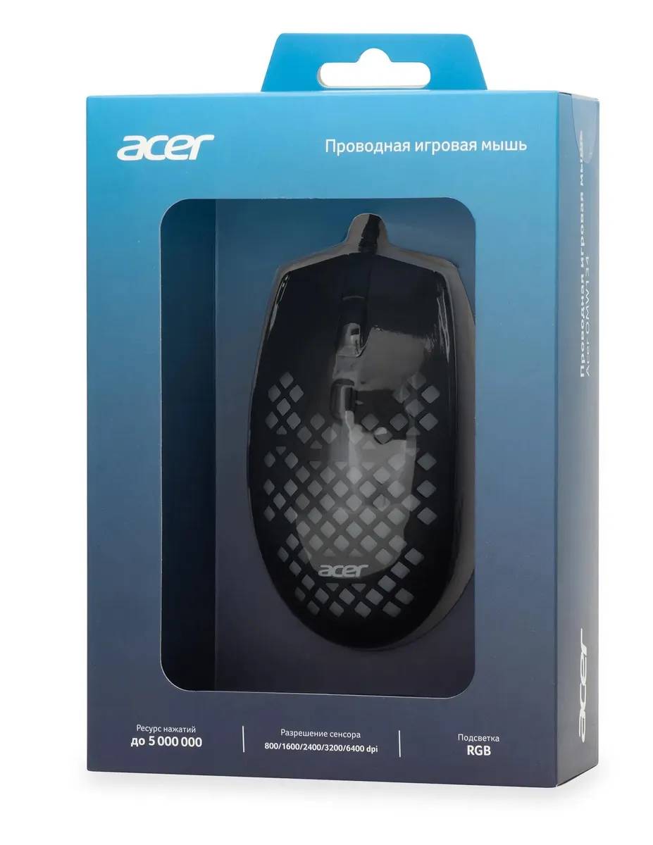 картинка Мышь Acer OMW134 черный USB ZL.MCEEE.018 от магазина КомпьютерЦентр