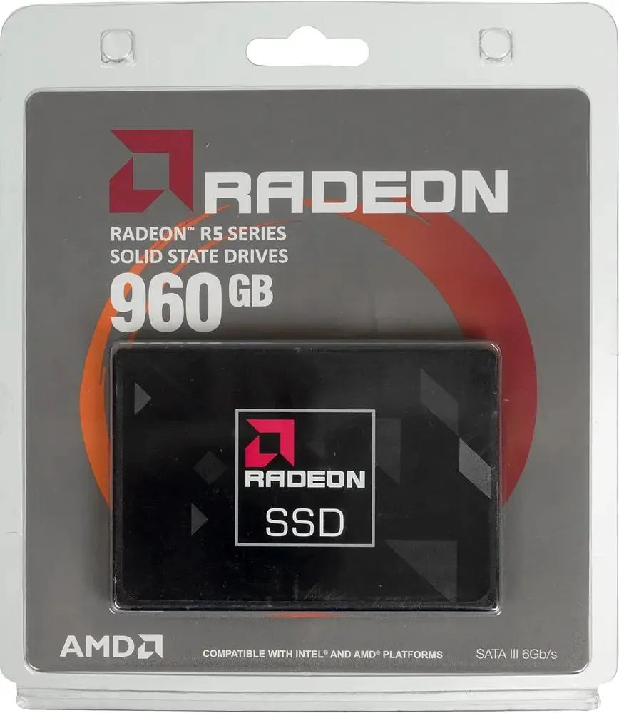 картинка SSD накопитель 960Gb 2.5'' AMD Radeon R5 SATAIII (R5SL960G) от магазина КомпьютерЦентр