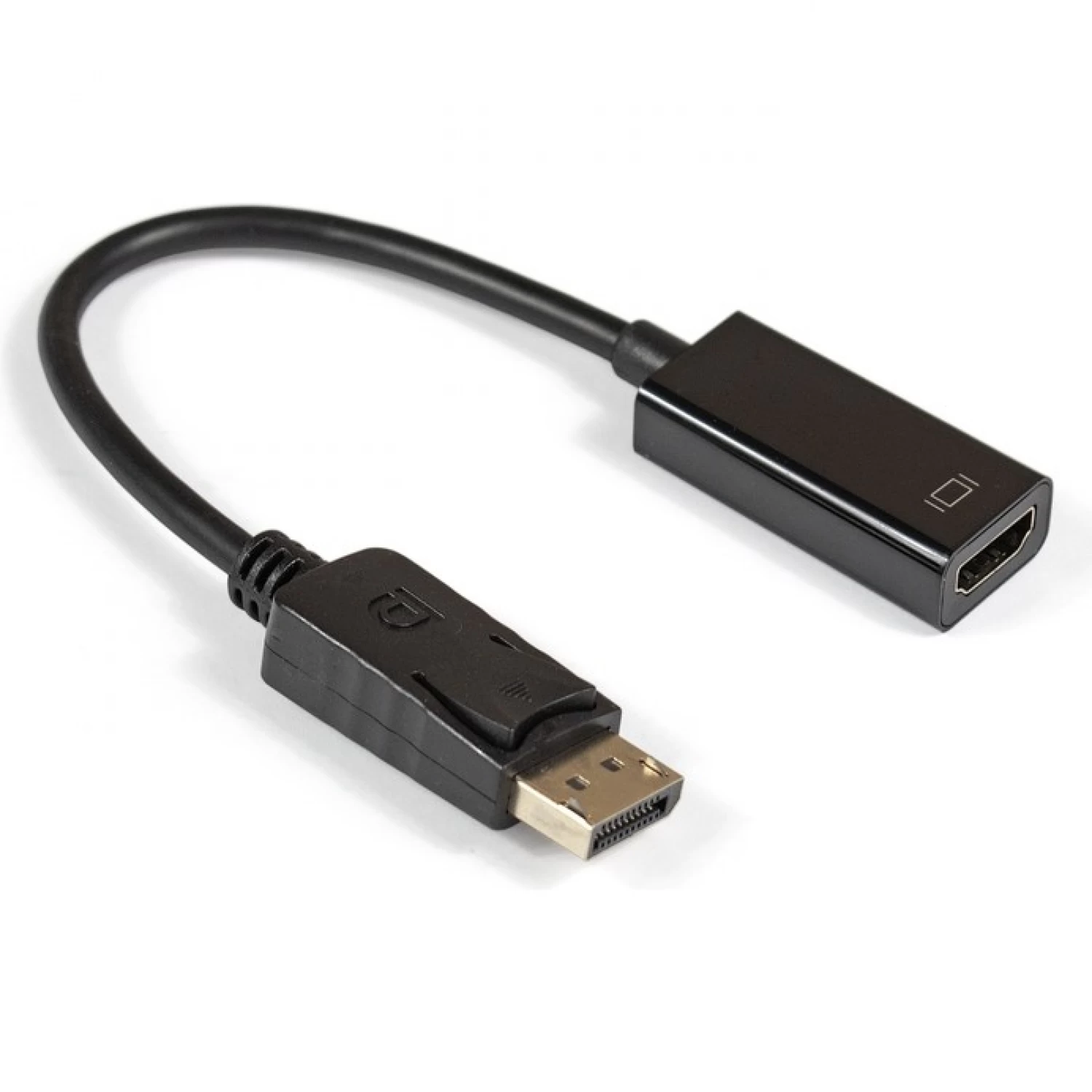 картинка Кабель-переходник DisplayPort-HDMI ExeGate EX-DPM-HDMIF-0.2 (EX294707RUS) 20M/ 19F, DP1.2 4K 60Hz, 0,2м от магазина КомпьютерЦентр