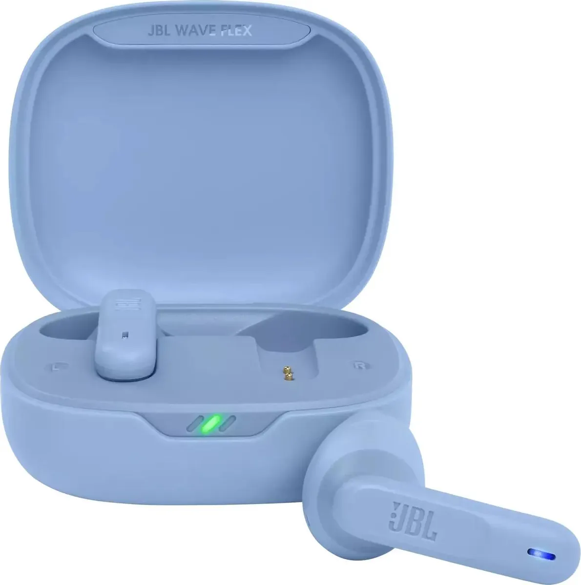 картинка Bluetooth гарнитура JBL BLUETOOTH WAVE FLEX BLUE (JBLWFLEXBLU) от магазина КомпьютерЦентр
