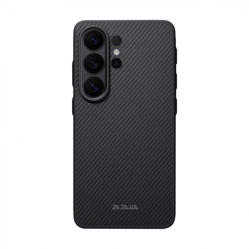 картинка Усиленный чехол Pitaka Cairn Case для Samsung S26 Ultra, черный/ серый (Black/ Grey Twill) от магазина КомпьютерЦентр