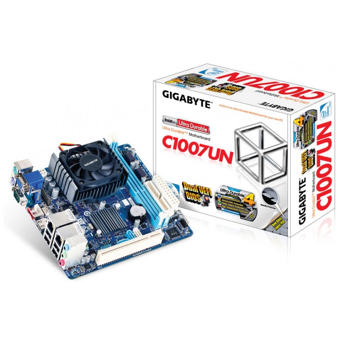картинка Материнская плата Gigabyte GA-C1007UN + CPU Celeron 1007U (GA-C1007UN) от магазина КомпьютерЦентр