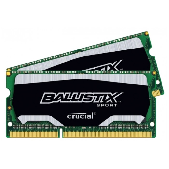 картинка Набор модулей памяти Crucial SO-DIMM DDR3L 8Gb (2х4Gb)  1866MHz PC3-14900 (BLS2C4G3N18AES4CEU) от магазина КомпьютерЦентр