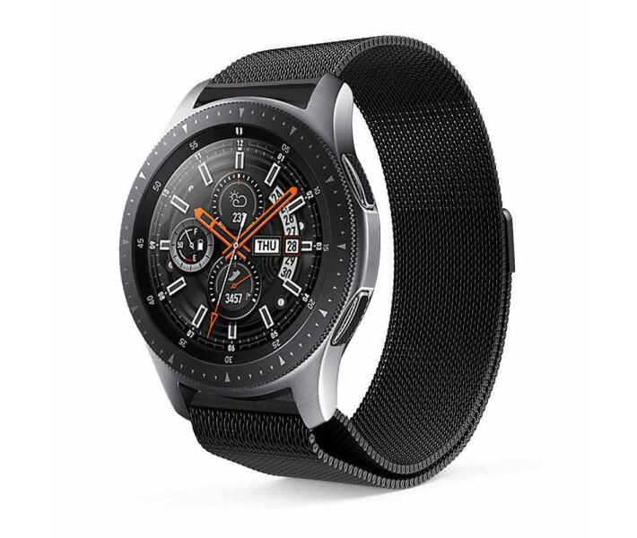 картинка Ремешок Samsung Galaxy Watch 46mm (22mm) Milanese Loop Metal Black от магазина КомпьютерЦентр