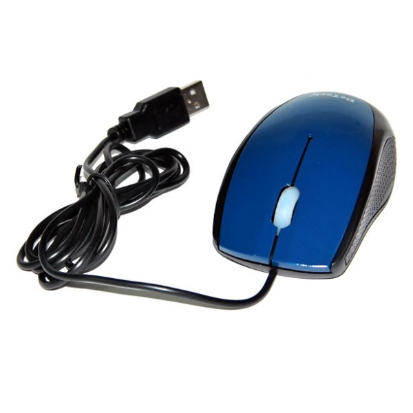 картинка Мышка DeTech DE-3062 Blue USB от магазина КомпьютерЦентр