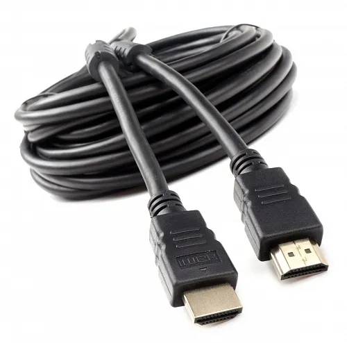 картинка Кабель HDMI Cablexpert CCF2-HDMI4-10M, 10м, v2.0, 19M/ 19M, медьб черный, позол.разъемы, экран, 2 ферр кольца, пакет от магазина КомпьютерЦентр