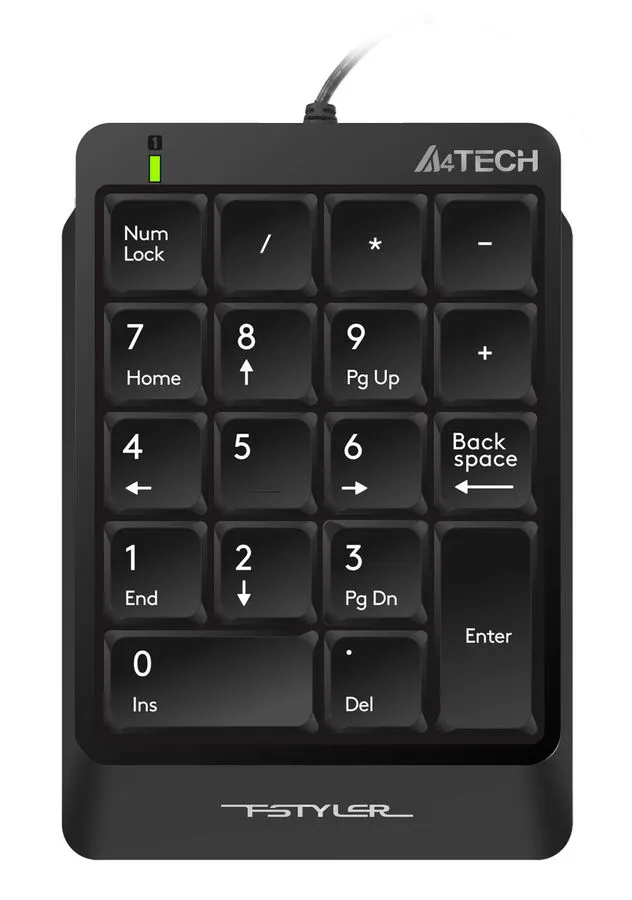 картинка Клавиатура цифровая A4Tech Fstyler FK13P Black для ноутбука от магазина КомпьютерЦентр