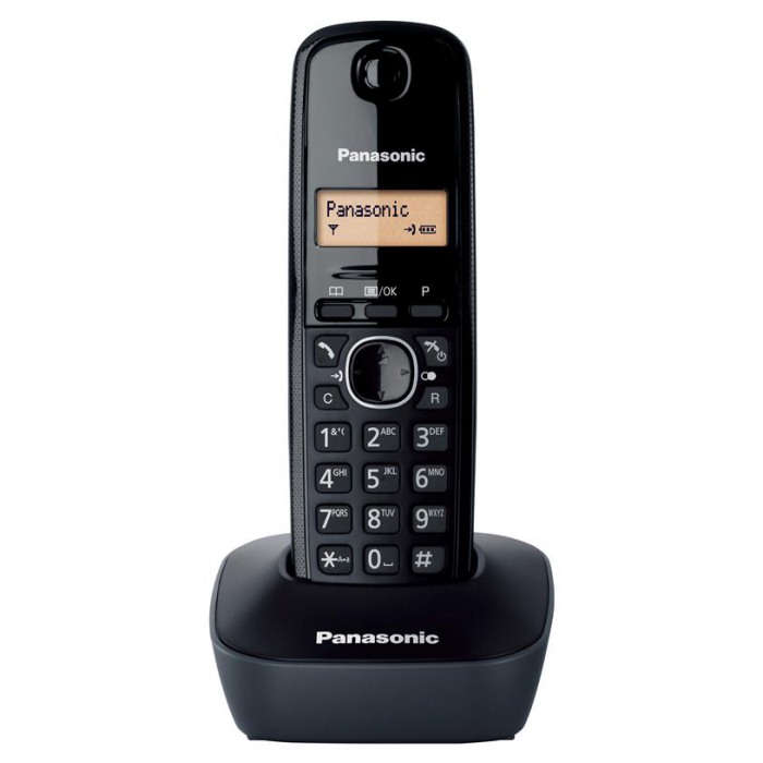 картинка Телефон Panasonic KX-TG1611 Black/Grey (KX-TG1611UAB) от магазина КомпьютерЦентр