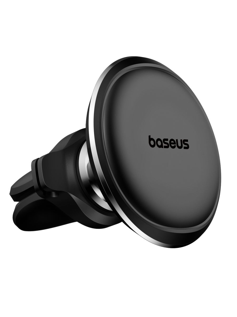 картинка Автодержатель Baseus Magnetic Air Vent Car Mount Holder with cable clip Black от магазина КомпьютерЦентр