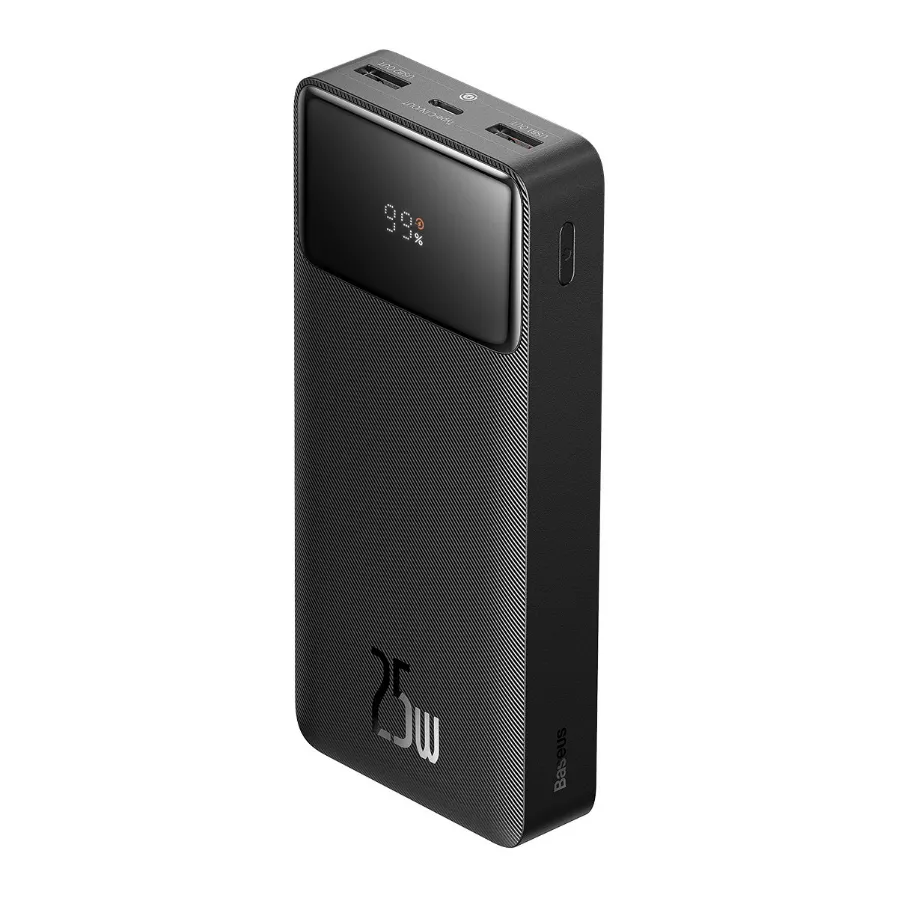 картинка Внешний аккумулятор Baseus Bipow Digital Display Fast Charge 20000mAh 25W Black (cable Type-C to Type-C) от магазина КомпьютерЦентр