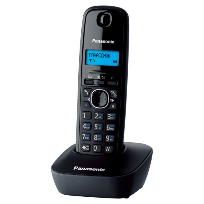 картинка Телефон Panasonic KX-TG1611UA Grey Black (KX-TG1611UAH) от магазина КомпьютерЦентр