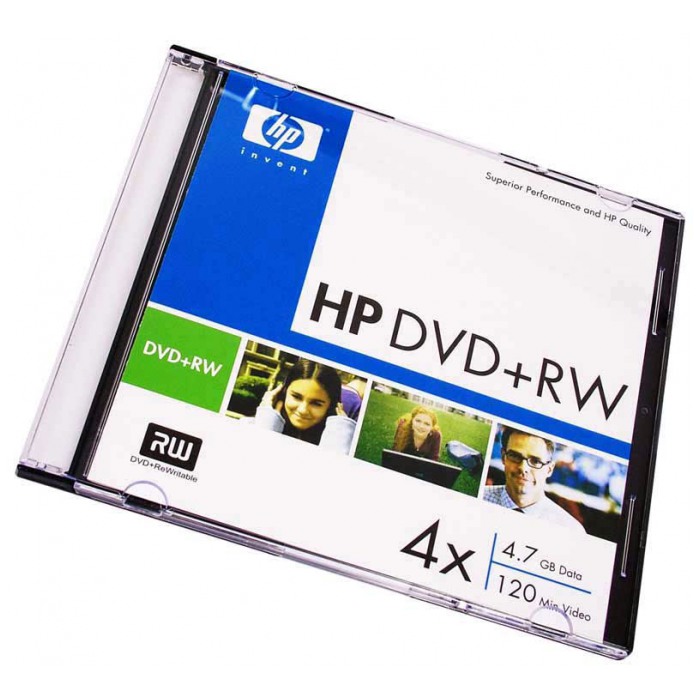 картинка Диск HP DVD+RW 4,7GB 4x Slim от магазина КомпьютерЦентр