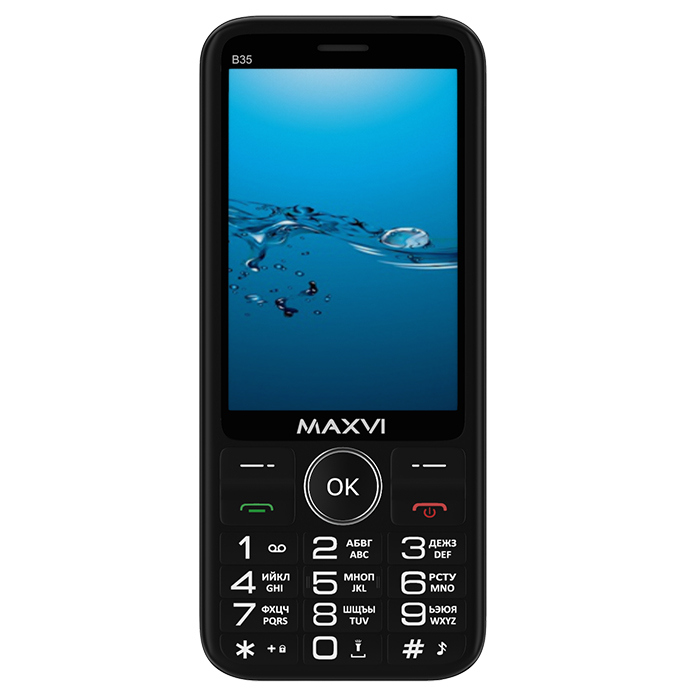 картинка Телефон мобильный Maxvi B35 Black 3.5'' от магазина КомпьютерЦентр