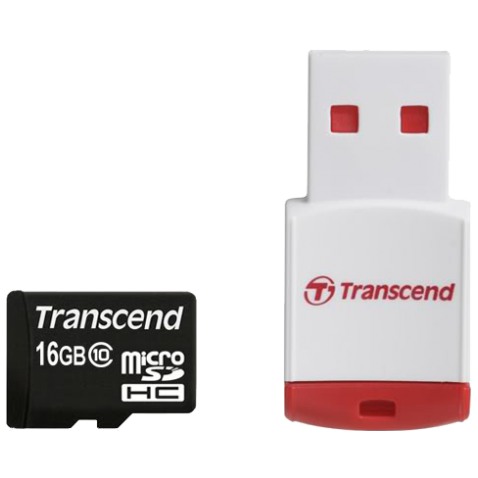 картинка Карта памяти Transcend 16Gb microSDHC + rider class10 (TS16GUSDHC10-P3) от магазина КомпьютерЦентр