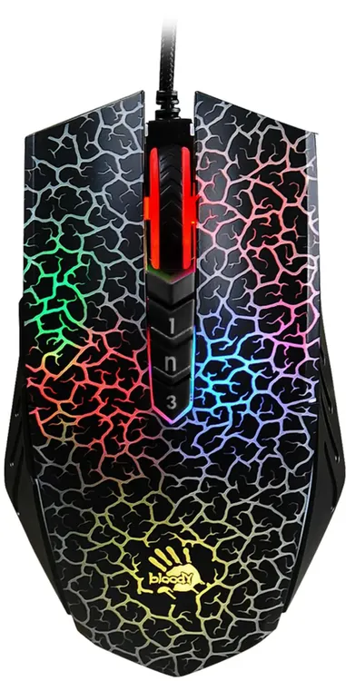 картинка Мышка A4Tech Bloody A70A черный оптическая (6200dpi) USB Type- A (8but) (A70 Acrivated) от магазина КомпьютерЦентр