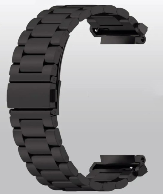 картинка Сменный ремешок для Amazfit T-Rex 2/ Amazfit T-Rex Ultra сталь, черный от магазина КомпьютерЦентр