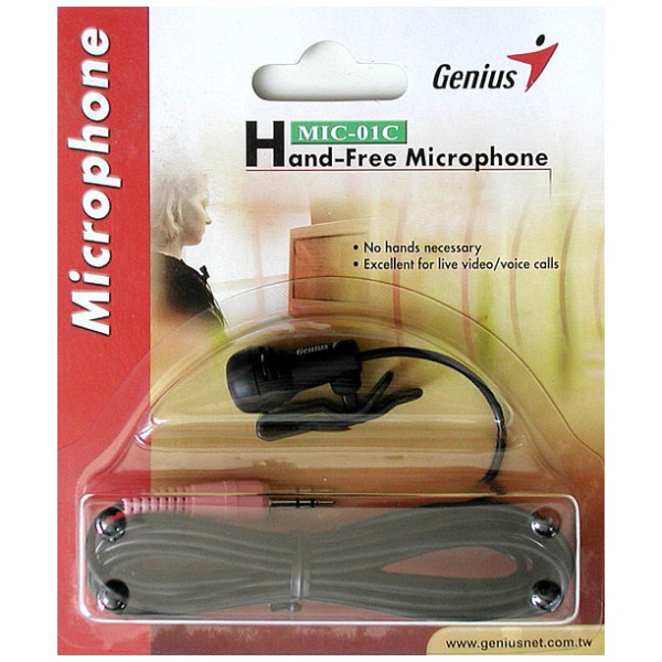 картинка Микрофон Genius MIC-01C Black (MIC-01C) от магазина КомпьютерЦентр