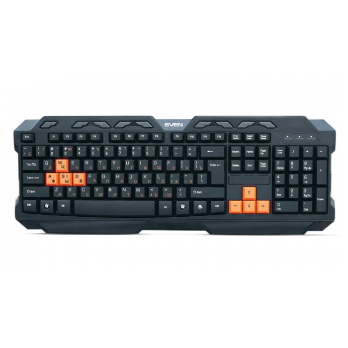 картинка Клавиатура Sven 9700 Challenge Black USB от магазина КомпьютерЦентр