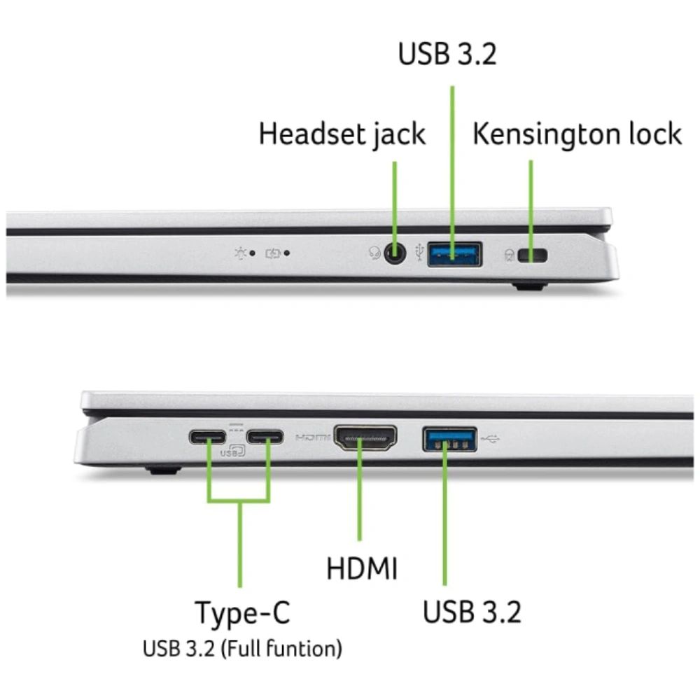 картинка Ноутбук Acer Aspire Go AG15-71P-5586 (NX.JDCER.002) 15.6'' IPS/  Intel i5-1334U/  16ГБ DDR5/  512ГБ SSD/  Intel UHD Graphics/  53Wh/  noOS, серебристый от магазина КомпьютерЦентр