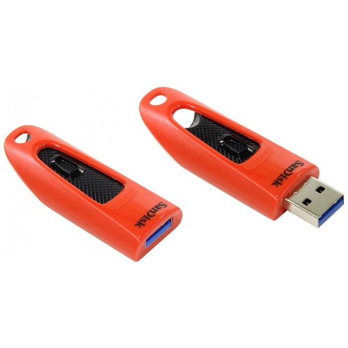 картинка Флешка USB SanDisk 32Gb Ultra Red USB3.0 (SDCZ48-032G-U46R) от магазина КомпьютерЦентр