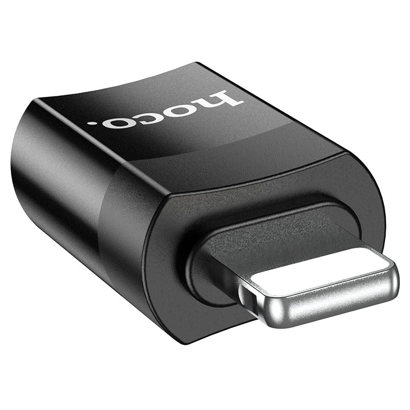 картинка Адаптер OTG HOCO Lightning/ Type-C Black UA17 от магазина КомпьютерЦентр